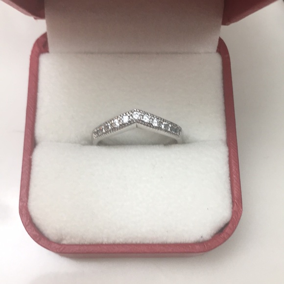 Engagement Ring && Wedding band size 8 - Picture 4 of 6